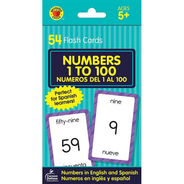 Korttipelit Flash Cards Numerot ja kirjaimet 1 - 100 (Kunnostetut Tuotteet A+)