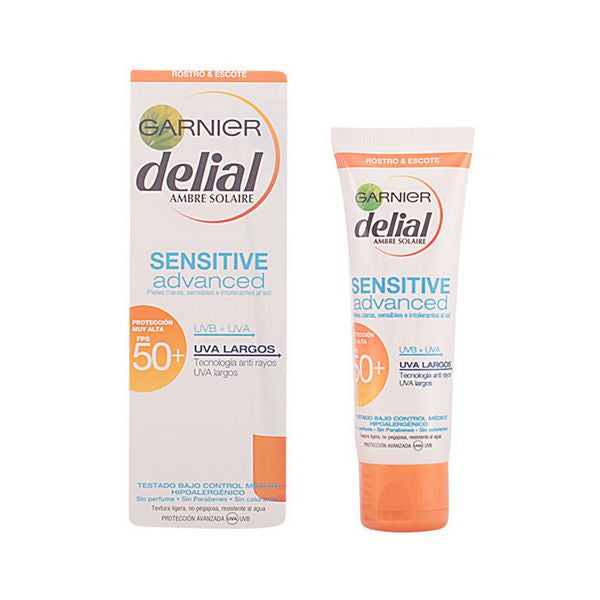 Kasvojen aurinkovoide Sensitive Delial SPF 50+ (50 ml)