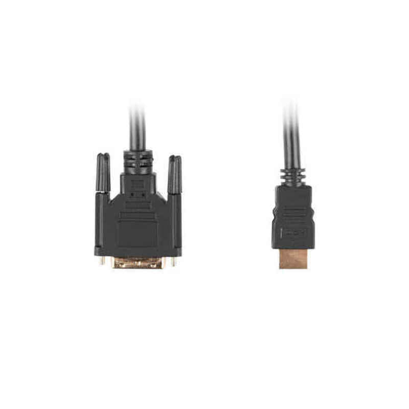 HDMI - DVI kaapeli Lanberg Urospistoke/Urospistoke Musta