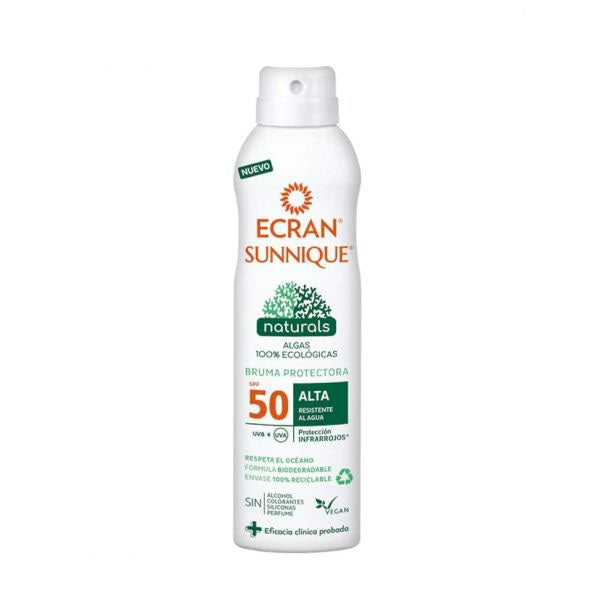 Aurinkosuojasuihke Sunnique Naturals Ecran Spf 50 (250 ml)