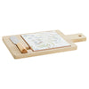 Alkuruokasetti DKD Home Decor Bambu Kivitavara Luonnollinen (3 pcs) (21.5 x 11.8 x 1.5 cm)