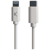 USB-C - Lightning kaapeli KSIX MFI (1 m) Valkoinen