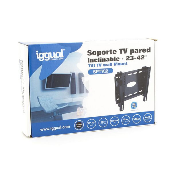 TV-teline iggual SPTV12 IGG314531 23"-42" Musta