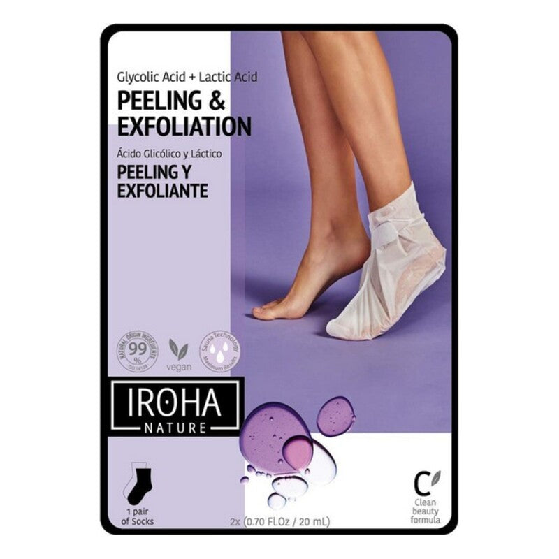 Kosteuttavat sukat Peeling and Exfoliation Lavender Iroha (2 Kappaletta)