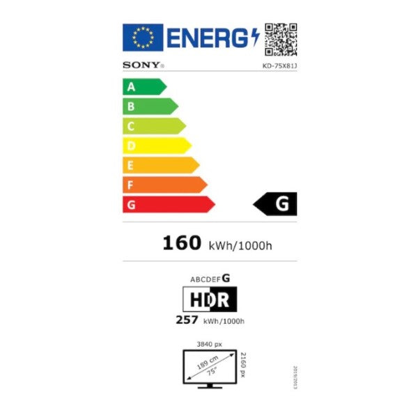 Smart-TV Sony KD-75X81J 75" 4K Ultra HD LCD WiFi